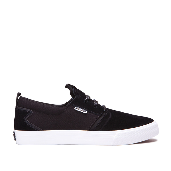 Tienda Zapatillas Supra Supra FLOW Skate Negras Negras Blancas Supra Para Mujer